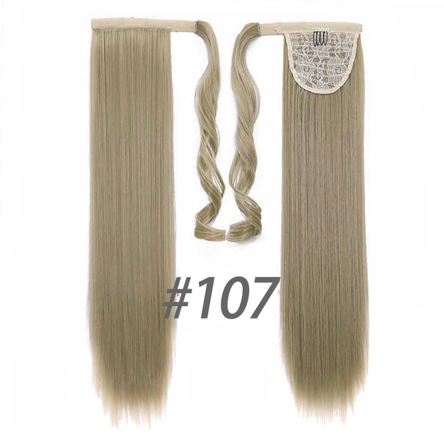 Manwei 24 '' lang bånd hestehale forlengelse klip parykk naturlig sving klips i krøllete hår extension hestehale parykk hodeplagg: T4/27/30
