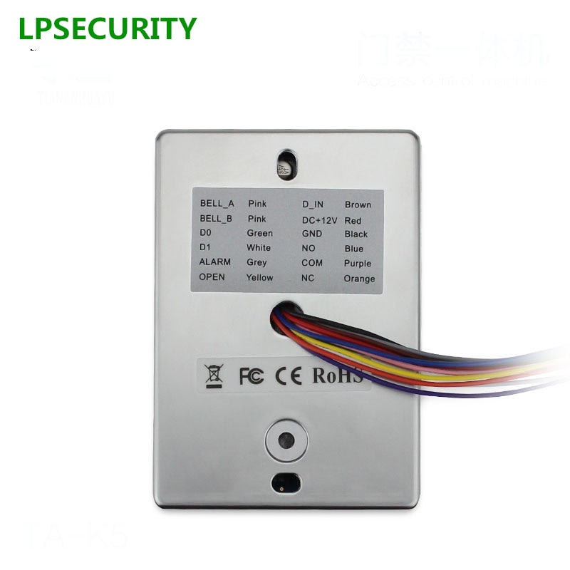Non-waterproof door gate opener keypad reader Rfid 125khz Metal Single Door Access Controller Rfid Keypad