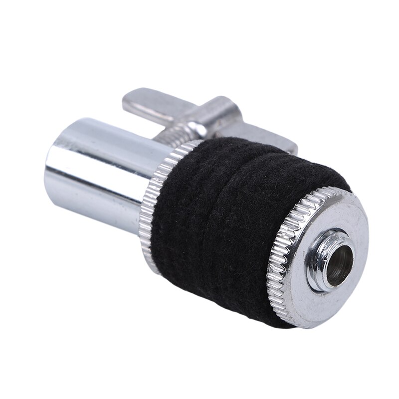 AZinc alliage argent chapeau haut support d'embrayage avec feutre noir Jazz tambour pièce Percussion remplacement