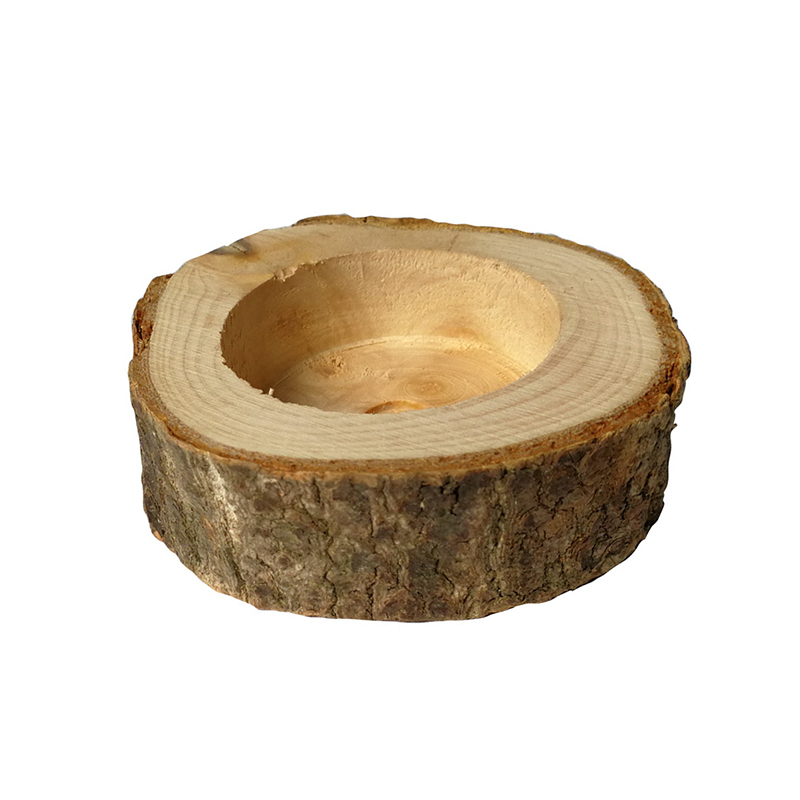 Houten Boomschors Plant Pot Kandelaars Handgemaakte Kandelaar Pijler Kandelaar Ornamenten Bruiloft Decoratie voor Thuis: small size 45g