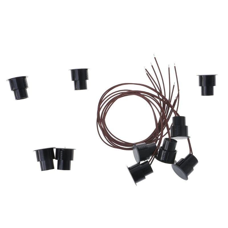 5 pares cable Sensor de ventana de puerta RC-36 empotrada Contactos magnéticos de seguridad interruptor Reed de seguridad de Alarma G92E