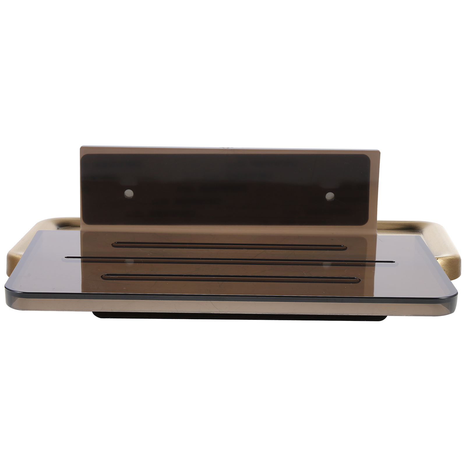 Plastic Wall-mounted Storage Rack Bathroom Wall Organizer Toilet Hanging Shelf: Black