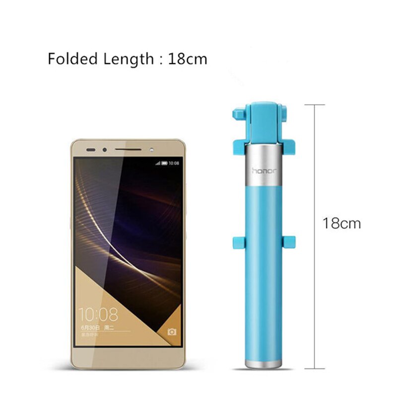 Original Huawei Honor Selfie Stick Monopod Wired Selfi Self Stick Extendable Handheld Shutter for iPhone Android Huawei