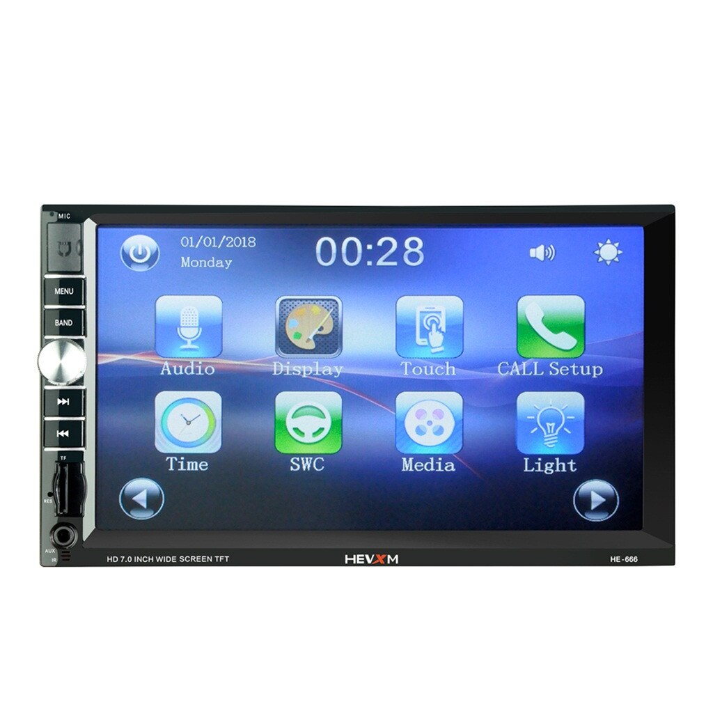 25#Big screen car MP5 HEVXM HE-666 7 Inch HD Car BT Mp5 player Mp3 FM One Machine For iOS For Android Big screen car MP5: Default Title