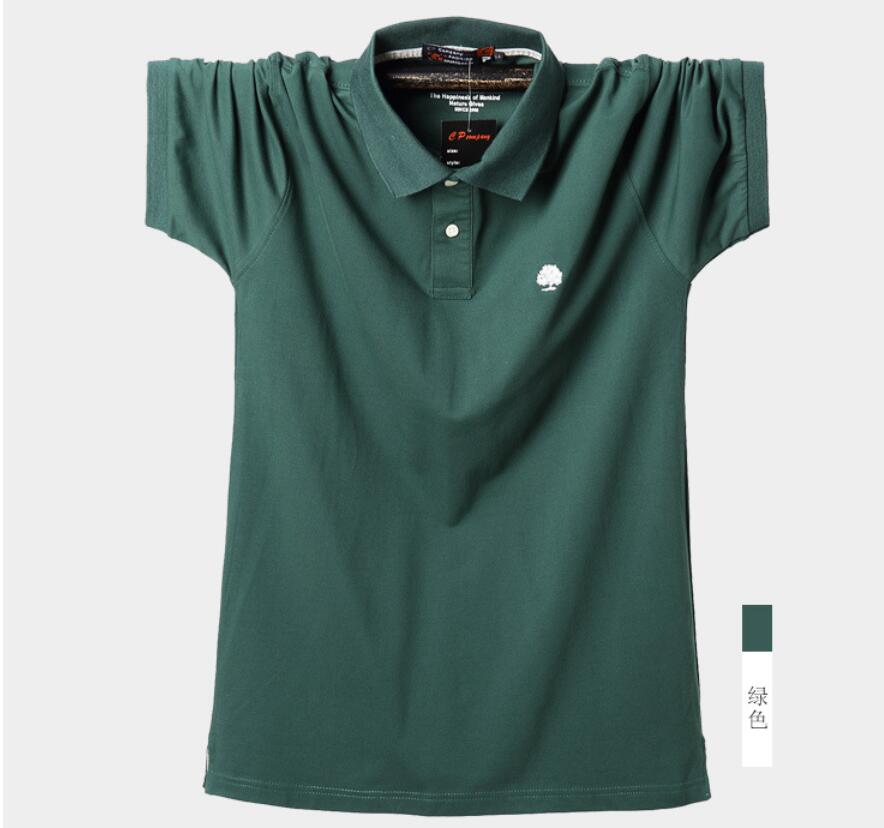 Men Summer Short Sleeve Casual POLO Shirt Men Solid Color Business Brand Pure Cotton Polo Shirts Men