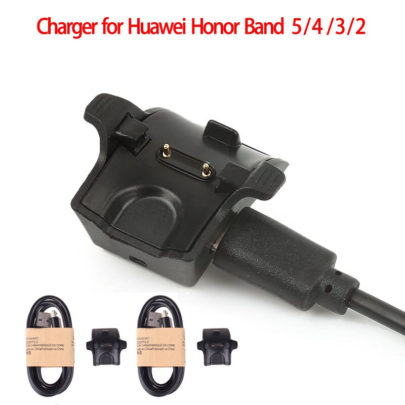 Cargador de reloj inteligente para Huawei Honor Band 5, 4, 3, 2, Cable de carga USB, base de carga para hornord, pulsera 2/3/4 Pro