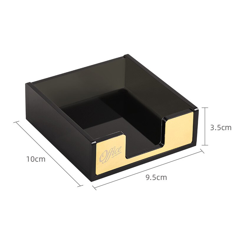 Organizador de escritorio para documentos, soporte acrílico antigolpes, caja de almacenamiento para casa, oficina, libros, documentos, estuche de lápices, estante, organizador de papelería: Mini Box-Black