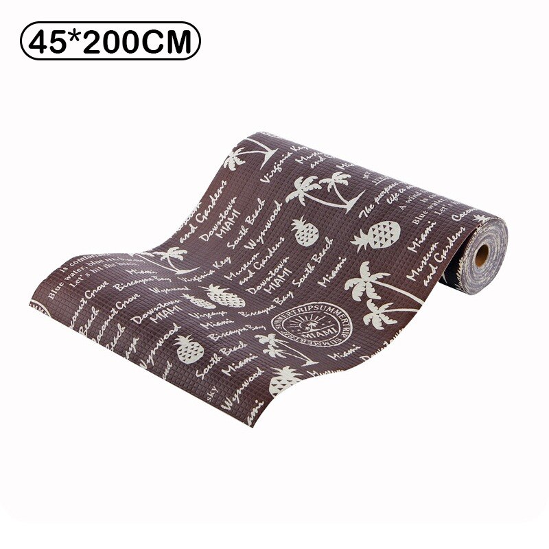 1 Roll drawer mat 45X122cm Oil-proof Moisture Kitchen Table Shelf Liner Waterproof Mats non slip waterproof closet placemat: E1 45x200cm