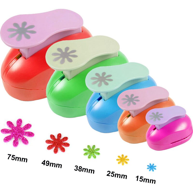 (3/8",5/8",1") Daisy Shaped craft punch Scrapbooking School DIY Flower Paper Cutter EVA foam Petal Hole Punches