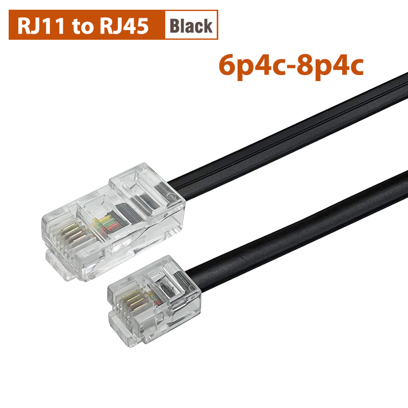 COMNEN RJ9 -RJ9/RJ11-RJ45 Telefon-Datenkabel 4P4C 6P4C 8P4C Stecker auf Stecker Modulares Datenkabel Handset Sprachverlängerungsdatenkabel: Blau / 100 MT