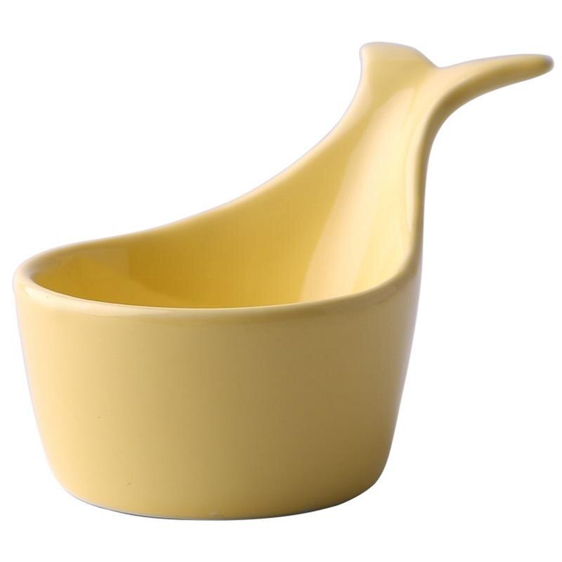 Kitchen Food Sauce Dish Sauce Seasoned Mustard Wheatgrass Bowl Sauce Saucer Small Vinegar Taste Board Snack Plate: Yellow