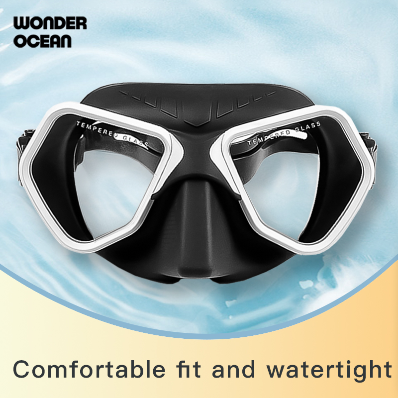 2022 Mode Gratis Duikbril Professionele Lage Volume Snorkelen Bril Volledige Gezicht Adult Scuba Masktempered Glas