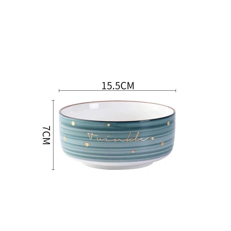 Nordic Kurze Welle Topf Große fisch Teller Runde Keramik Geschirr Pizza Platte Kochgeschirr Porzellan Sushi Geschirr: 6inch bowl blue