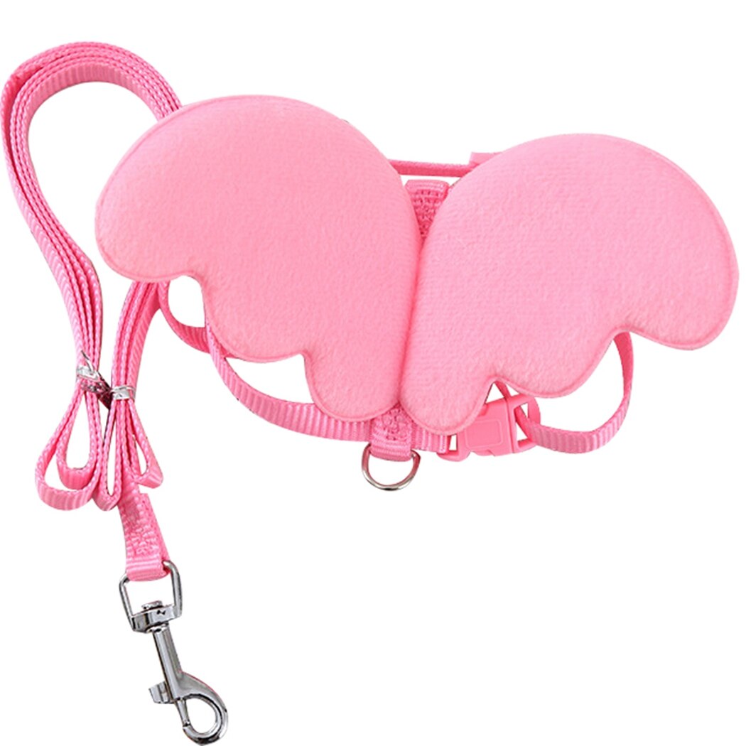 nastawny połączenie kaczka uprząż smycz lina dla kaczka mały Zwierząt trening pieszy holowniczy lina zwierzę domowe kieszonkowe dzieci: różowy