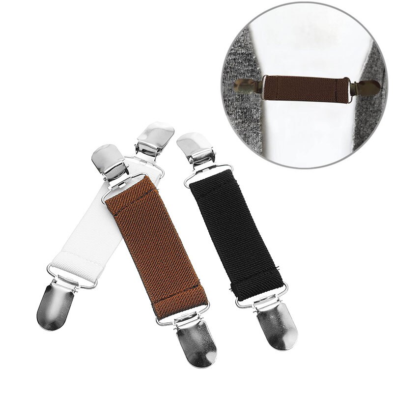 Clip en métal argenté pour robe et pantalon, vêtement, extension de ceinture, accessoire multifonction pour drap de lit fixe, canapé, 1 pièce
