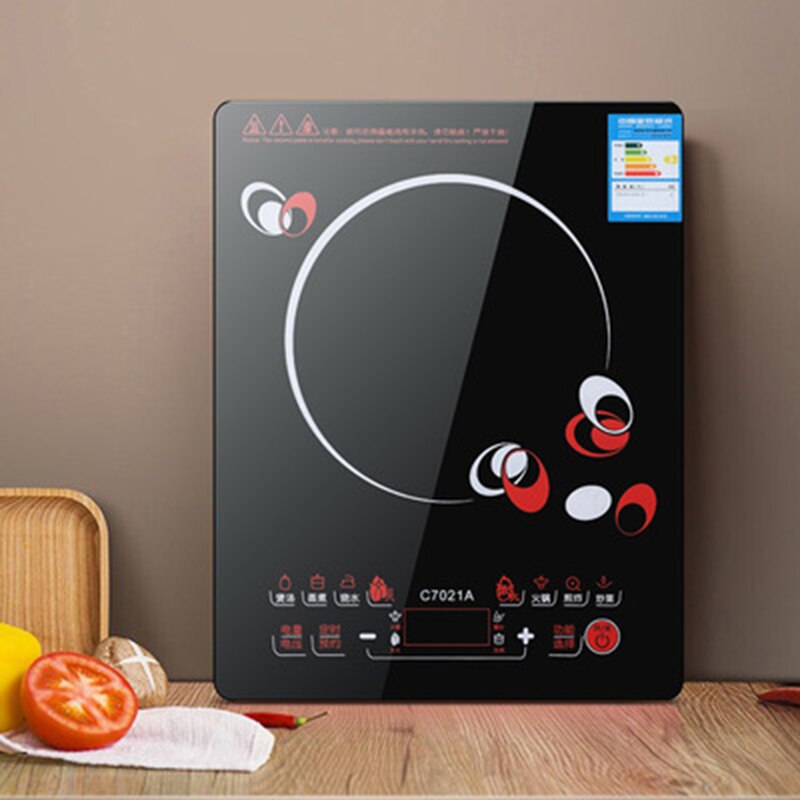 Cocina de Inducción inteligente de un solo cabezal para el hogar, fogón táctil de inducción ultrafina de alta potencia, ahorro de energía, 2100W: AU