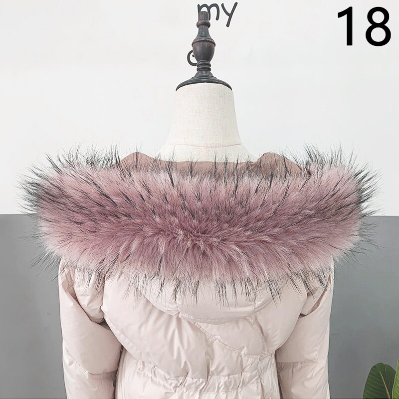 70Cm Imitatie Vos Bontkraag Faux Bontkraag Winter Warm Rechte Kraag Vrouwen Bont Sjaal Bont Decor Sjaals: 18