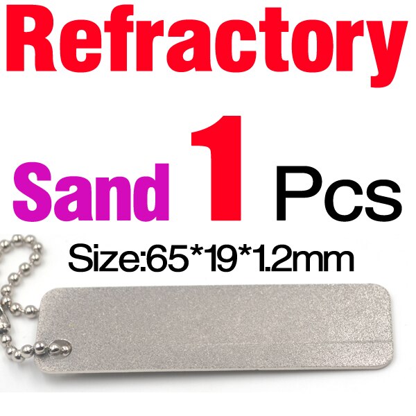 Mnft 1 st mini flugfiske flugkrokar slipa slipare diamant & eldfast sand fiske krok slipning fiskkrok verktyg: Eldfast sand 1 st