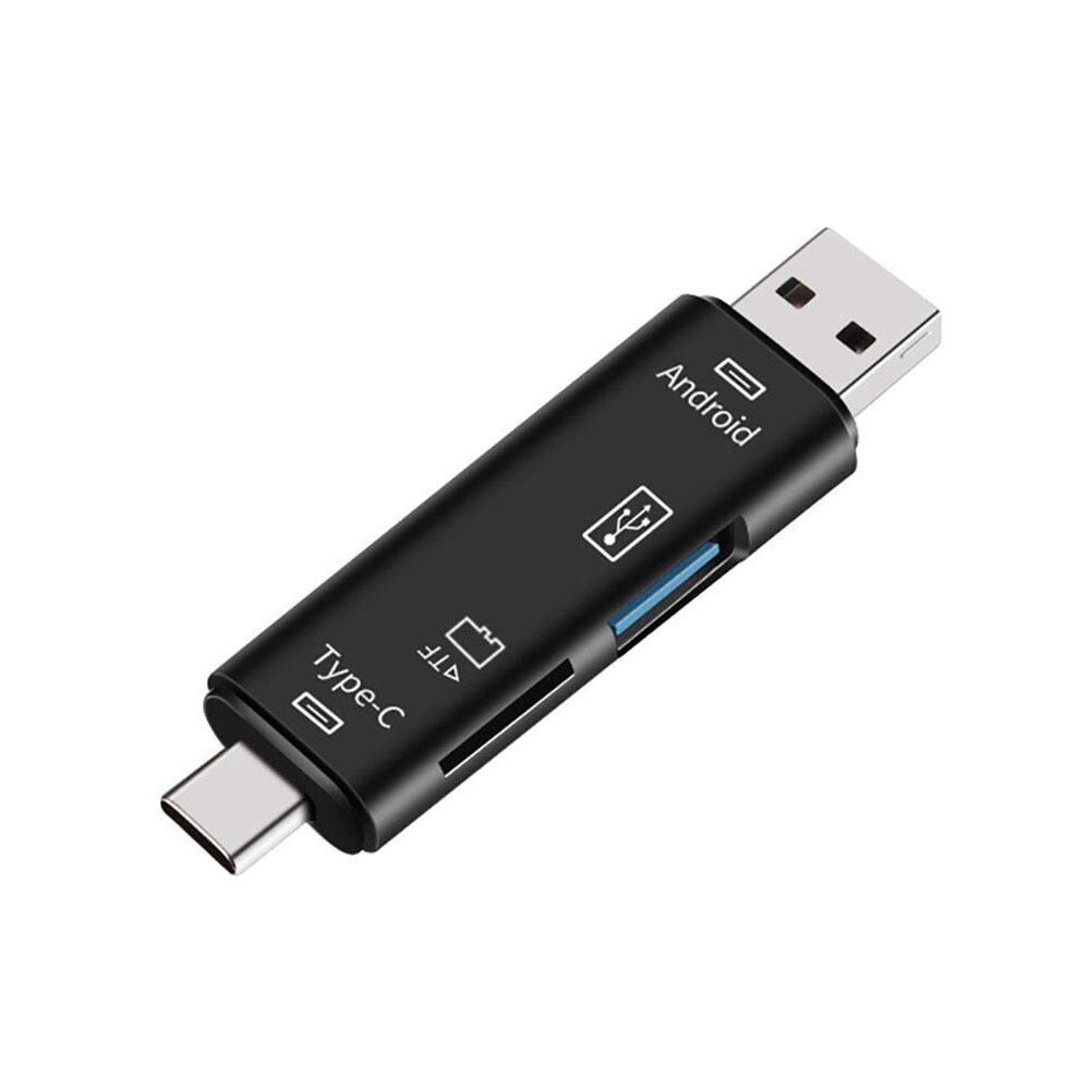 Aboiled 5-in-1 OTG-kaartlezer – USB-C, Micro-USB En USB, Voor MicroSD/SD, Compatibel Met Android En Type-C 2 miniatura