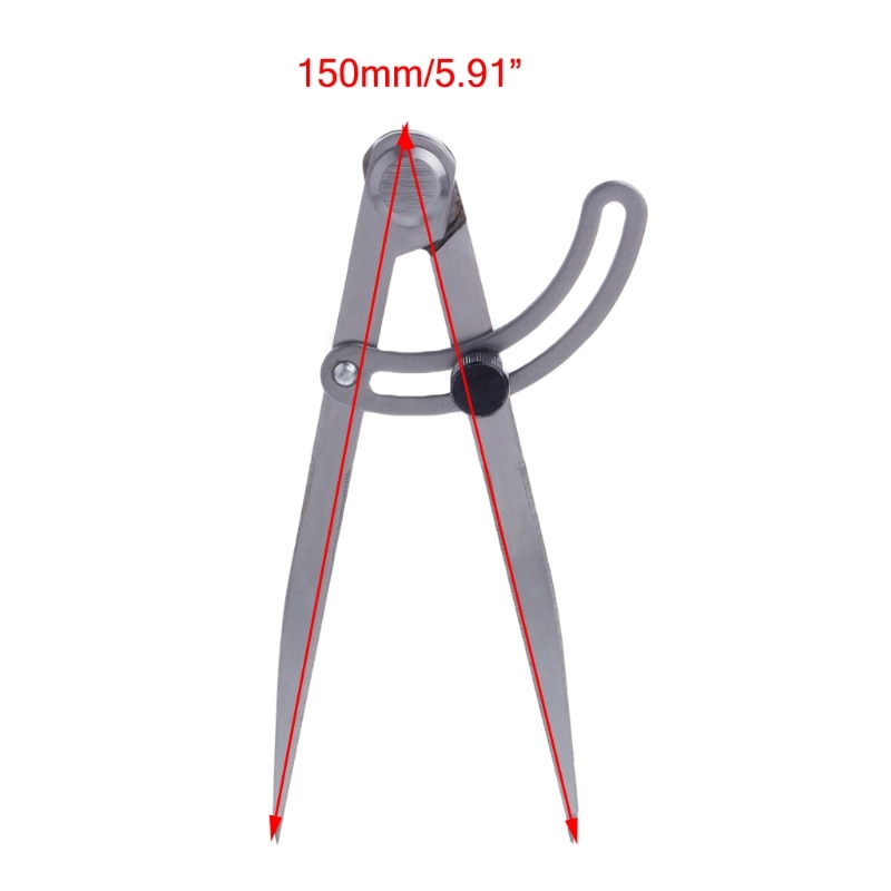 150mm Locking Wing Divider Distant Measuring Gauge Measure Layout Tool W310
