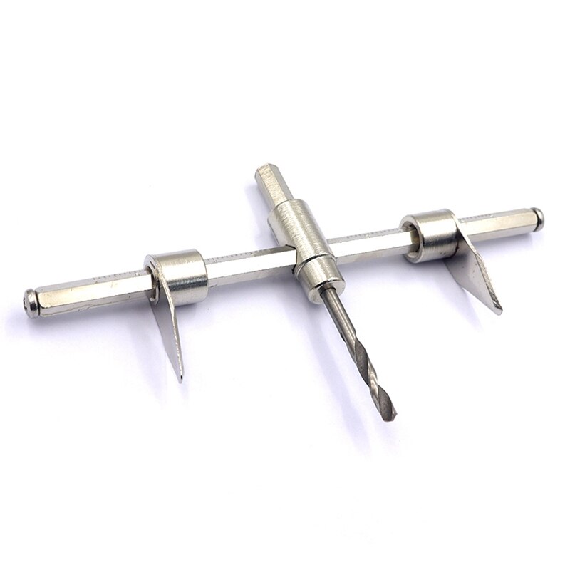 Adjustable Circle Hole Cutter Wood Drywall Drill Bit Saw Round Cutting Blade Aircraft Type DIY Tool with Dust Cover