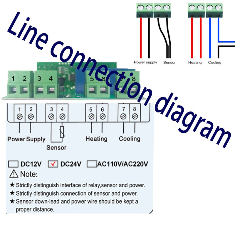 Microcomputer temperature controller switch floor heating/greenhouse/temperature box temperature control accessories Q-228