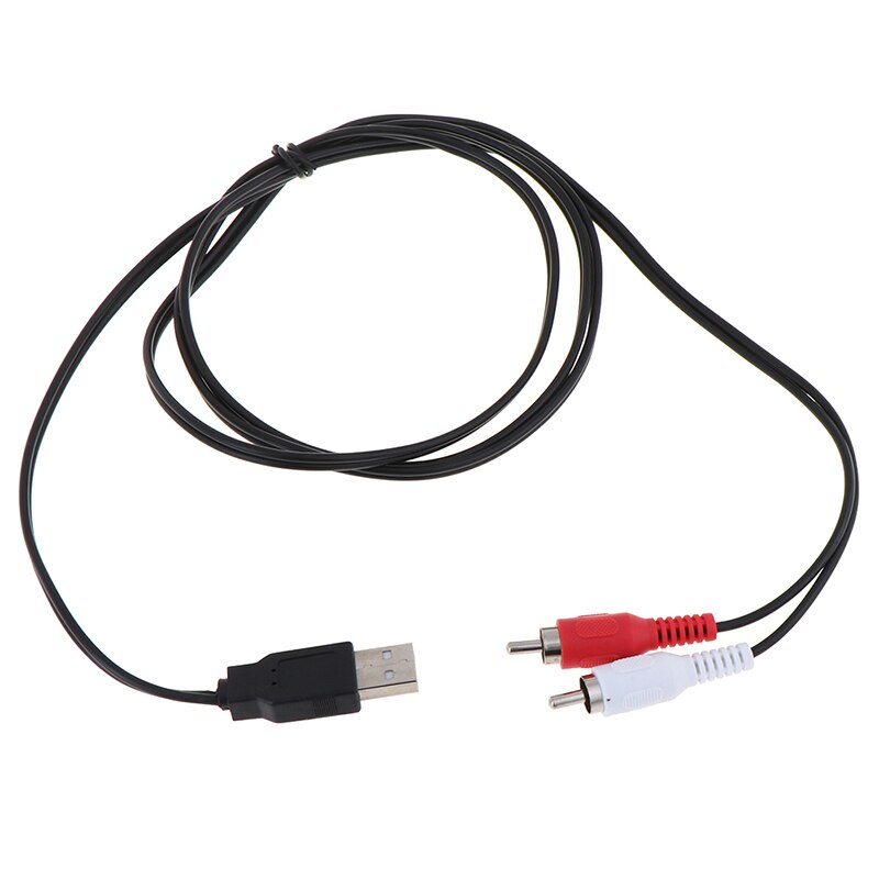 Dual Rca Male Naar Usb Male Een Composiet Adapter Audio Video Data Verlengkabel