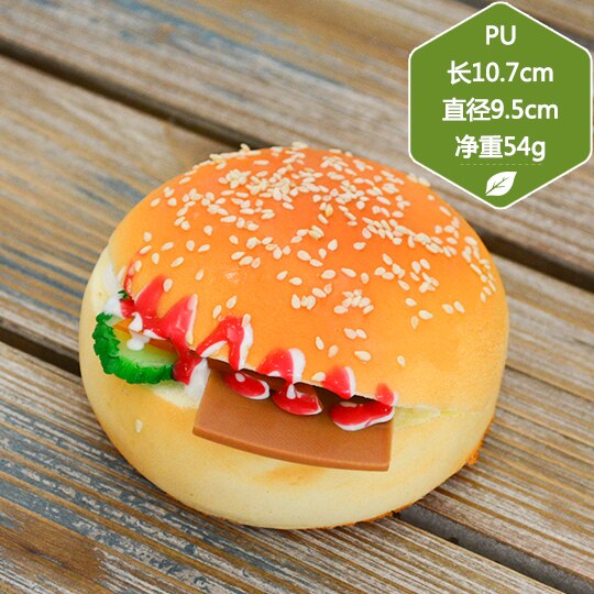 Simulering brød sandwich hamburger hund restaurant model dekoration forsyninger møbler artikler kunsthåndværk mad legetøj: Oliven