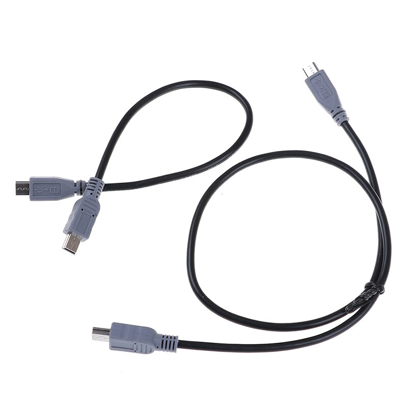 1Pc 25/50/100Cm Mini Usb Type B Male Naar Micro B Male 5 Pin Converter otg Adapter Lead Data Kabel