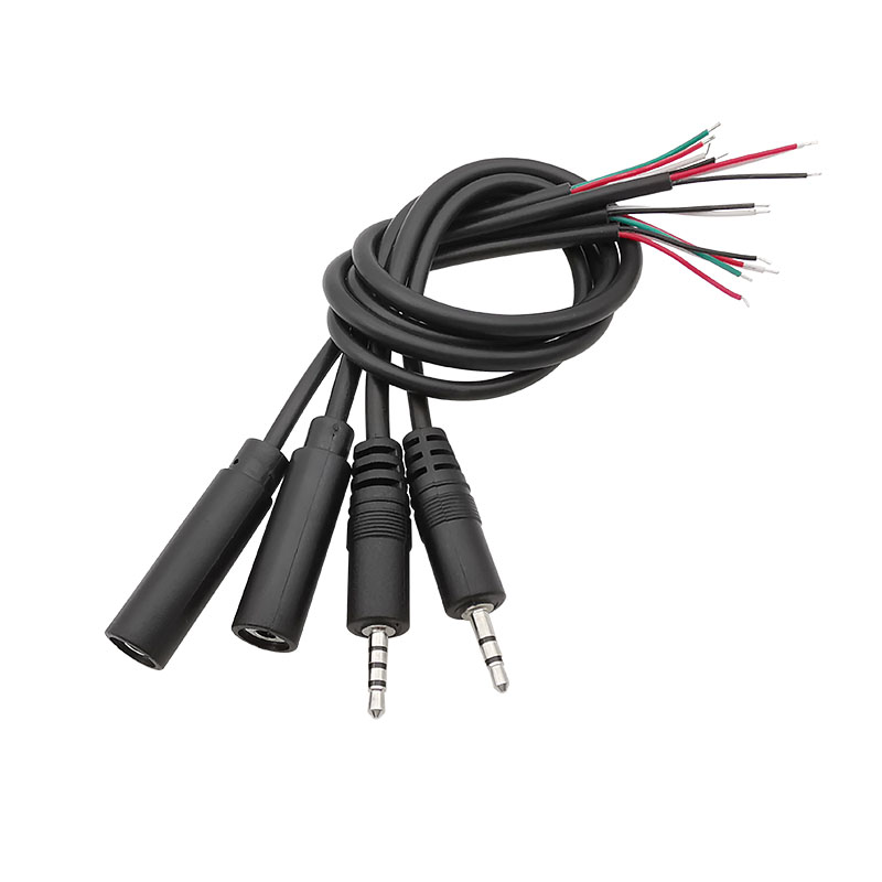 Spina maschio mono/stereo da 2,5 mm/Jack femmina connettore per cuffie Audio estensione spillo 2/3/4 poli cavo a filo nudo saldatura riparazione fai da te