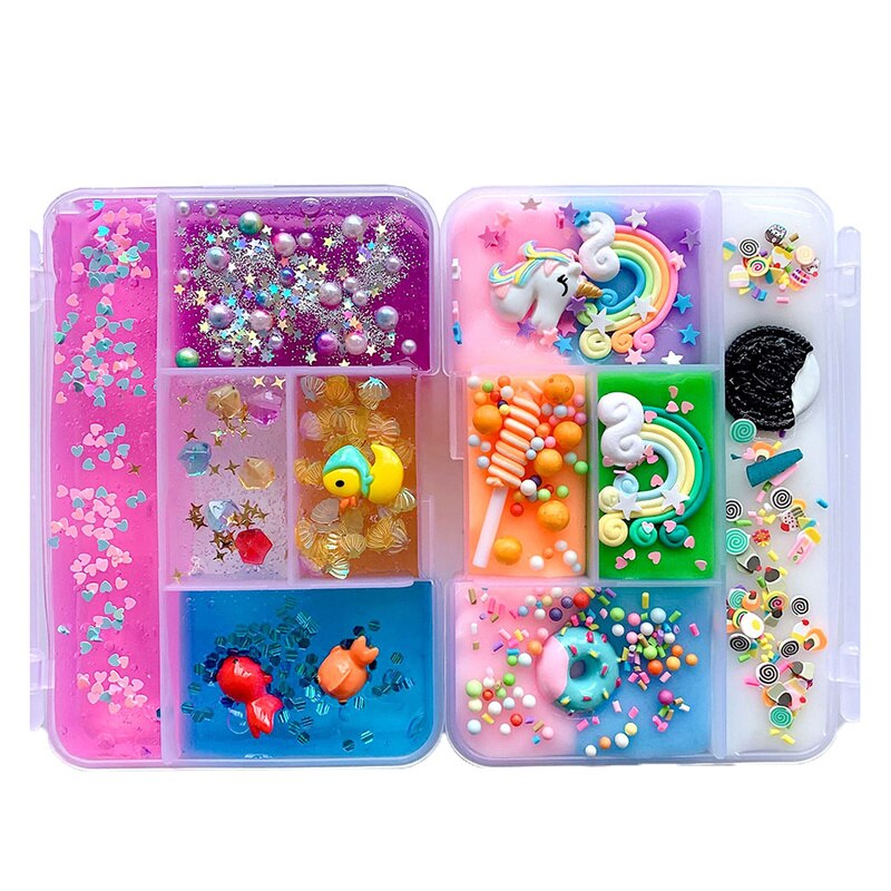 Flauschigen Schleim Liefert Spielzeug DIY Licht Weiche Baumwolle Charms Schleim Obst Kit Wolke Handwerk Antistress Kinder Spielzeug Schleim Ton Ball supplie