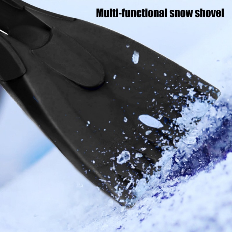 Rascadores de hielo para coche, pala de nieve de silicona para coche, mango suave, eliminación de raspador de hielo, herramientas de limpieza de nieve para invierno, accesorios para automóviles