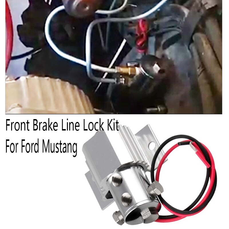 Car Front Brake Line Lock Kit Heavy Duty Type Roll Control Hill Holder Kit Solenoid Lock for Ford Mustang: Default Title