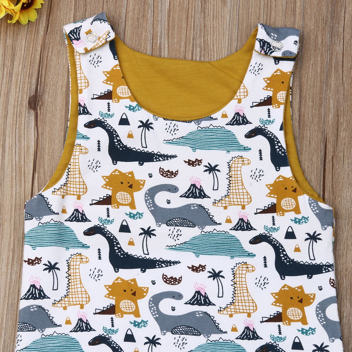 Baby Sommer Kleidung Neugeborene Jungen Mädchen Dinosaurier Kleidung Jumpsuit Sleeveless Sunsuit Tiere Print Outfit