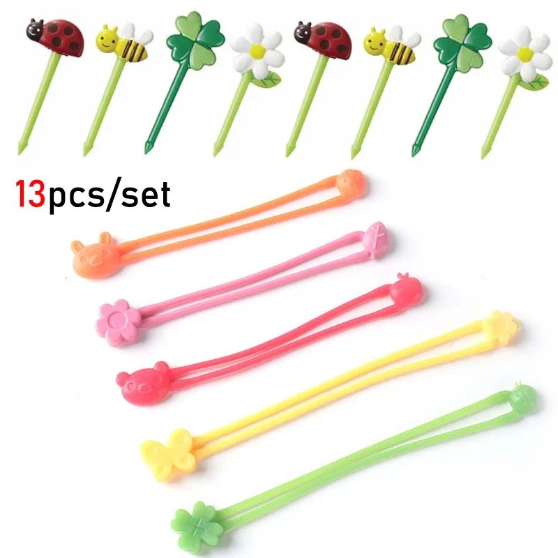 Accesorios para fiambrera Bento, selecciones de frutas y alimentos, tazas de silicona, divisores de fiambrera y bandas de silicona multiusos, estuche para salsa