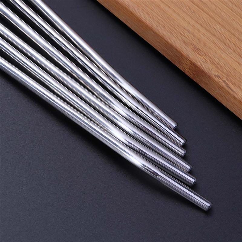 6 pièces en acier inoxydable cuillère paille réutilisable pailles Cocktail cuillères ensemble cuillère poignée est une paille creuse