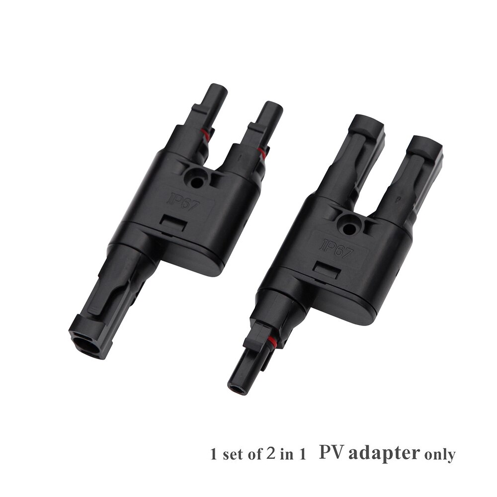 Solar panel accessories:6M solar cable(3M + 3M ), 12V / 24V solar controller, solar connector: Connector