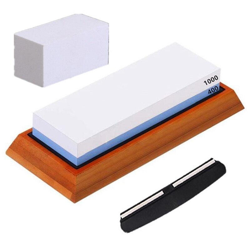 1000/6000 Grit Dubbelzijdig Slijpsteen Base Hoek Gids Set Korund Puntenslijper Keuken Slijpen Slijpsteen