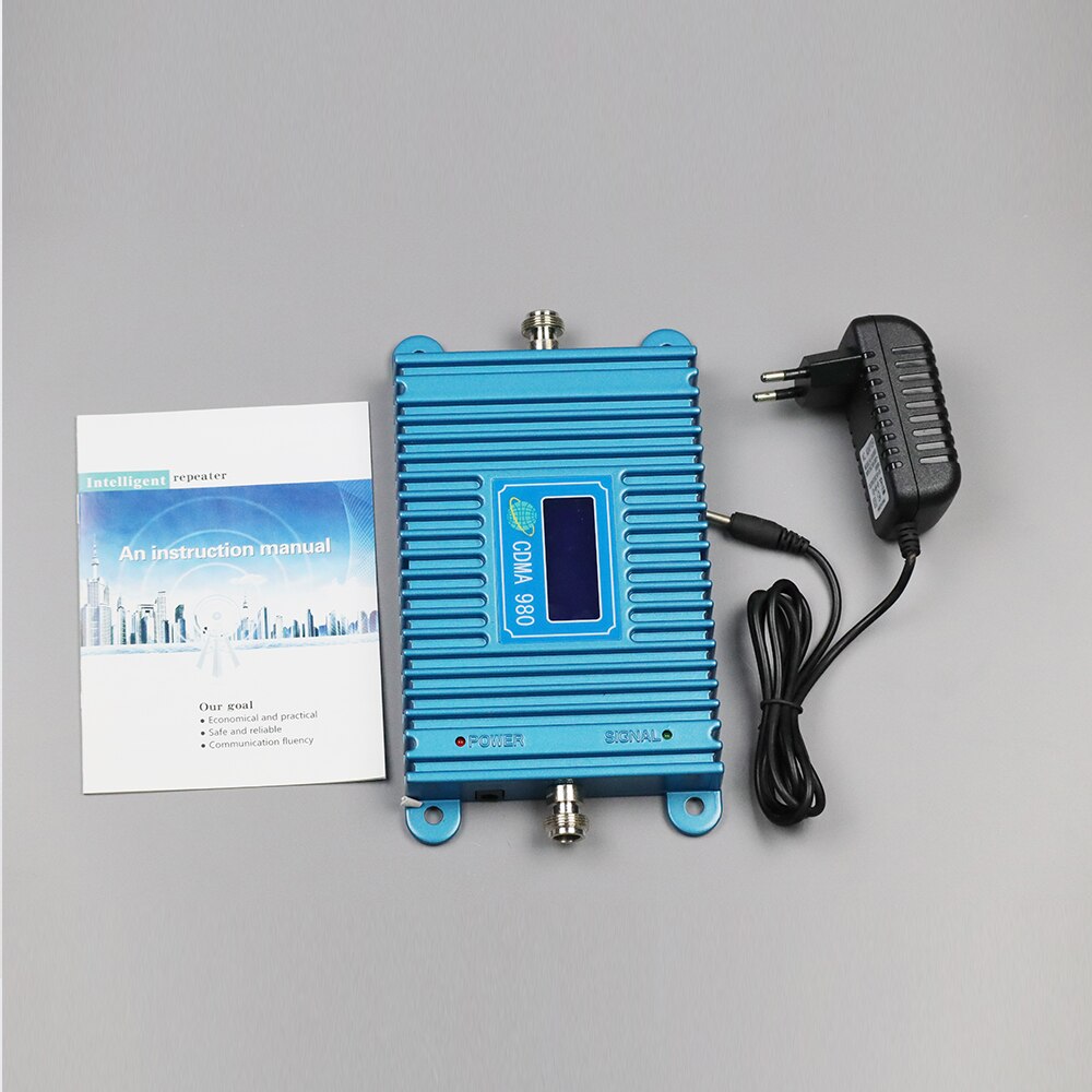 ZQTMAX 2G 4G Mobile Signal Amplifier CDMA 850 Signal Booster Power 65dB Gain Band 5 Repeater 850mhz LCD Display