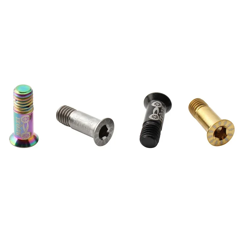 2PCS Bike M5 Titanium Screws Rear Derailleur Jockey Wheel Screws Pulley Guide Wheel Fixed Bolts MTB Road Accessories Parts