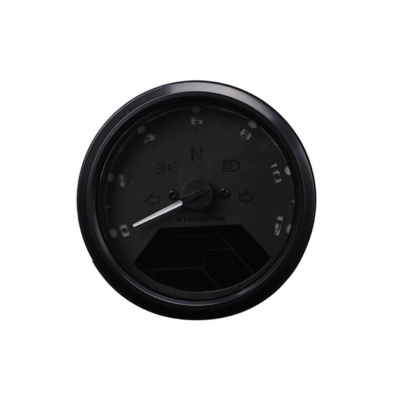8-18V Universal Multi LCD Digital Tachometer Speedometer Odometer for 2,4 Cylinder Motorbike 12000RPM Motorcycle Accessories: without Sensor