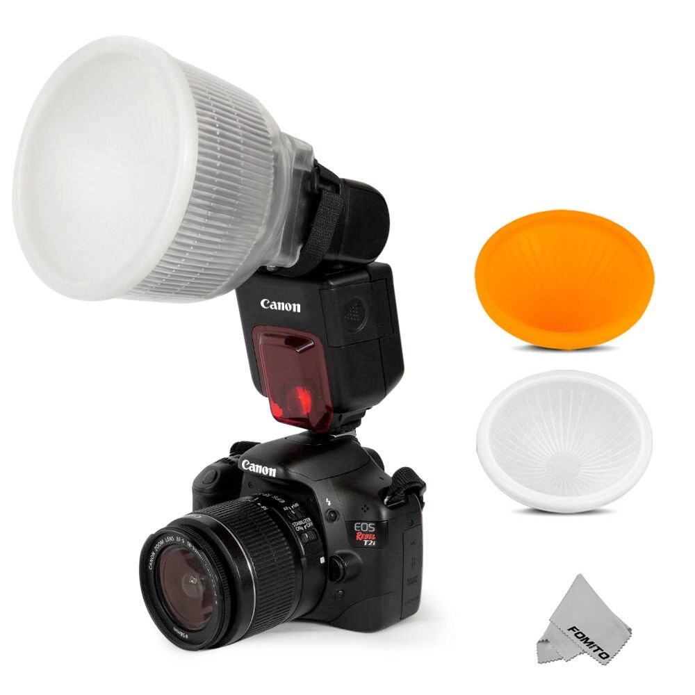 Fomito Universal Cloud Speelsheid Flash Diffuser + Cover Set Voor Flash Speedlite Flitser Voor Canon Nikon Pentax Yongnuo