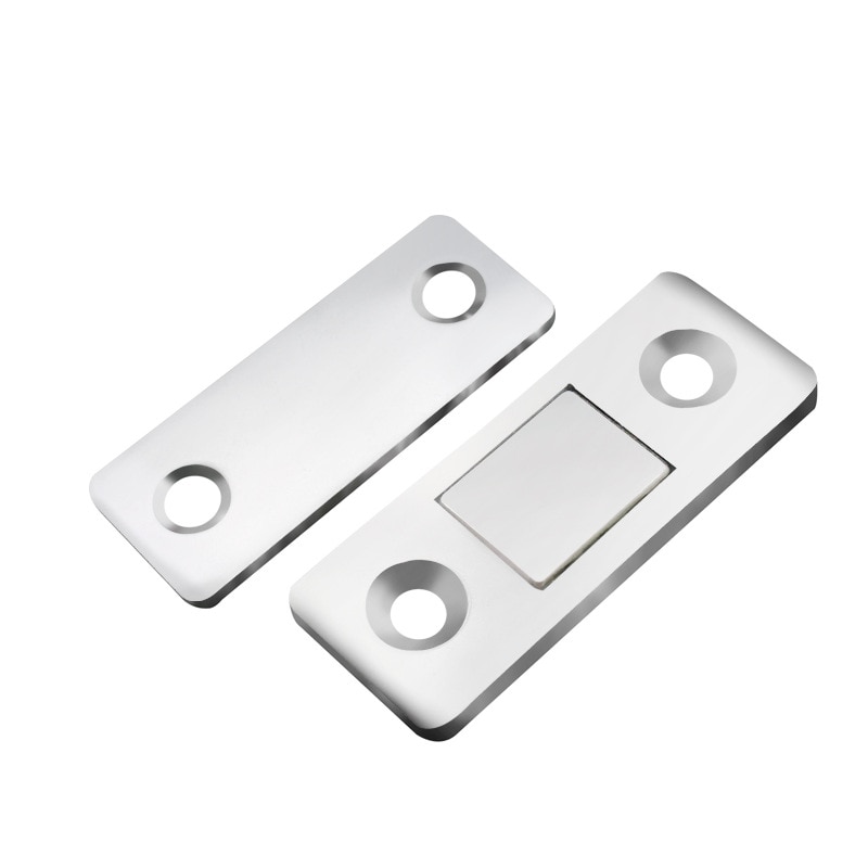 Punch-Gratis Ultra-Dunne Onzichtbare Deur Magnetische Schuifdeur Super Magnetische Glas Kast Kledingkast Niet Goed Gesloten Magnetische