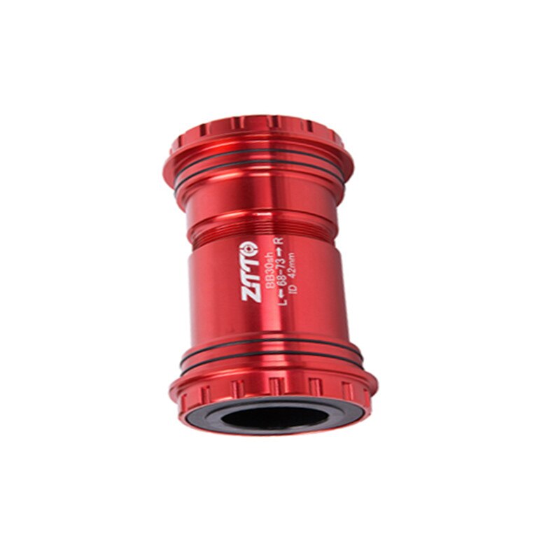 BB30 Tretlager Für Fahrrad - Legierung, Schwarz/rot, Für 68/73mm Rahmen, 134g Leicht