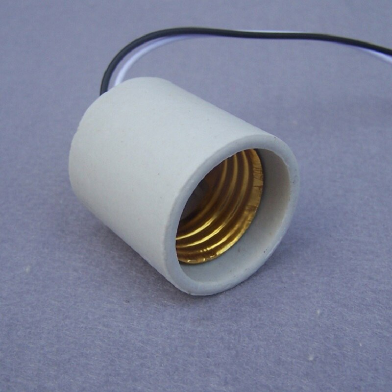 10 stk./parti ce godkendelse  e27 lampeholder fatning base fix holder med 0.5 mm 2 30cm/40cm/50cm m10 flad beslag belysning tilbehør