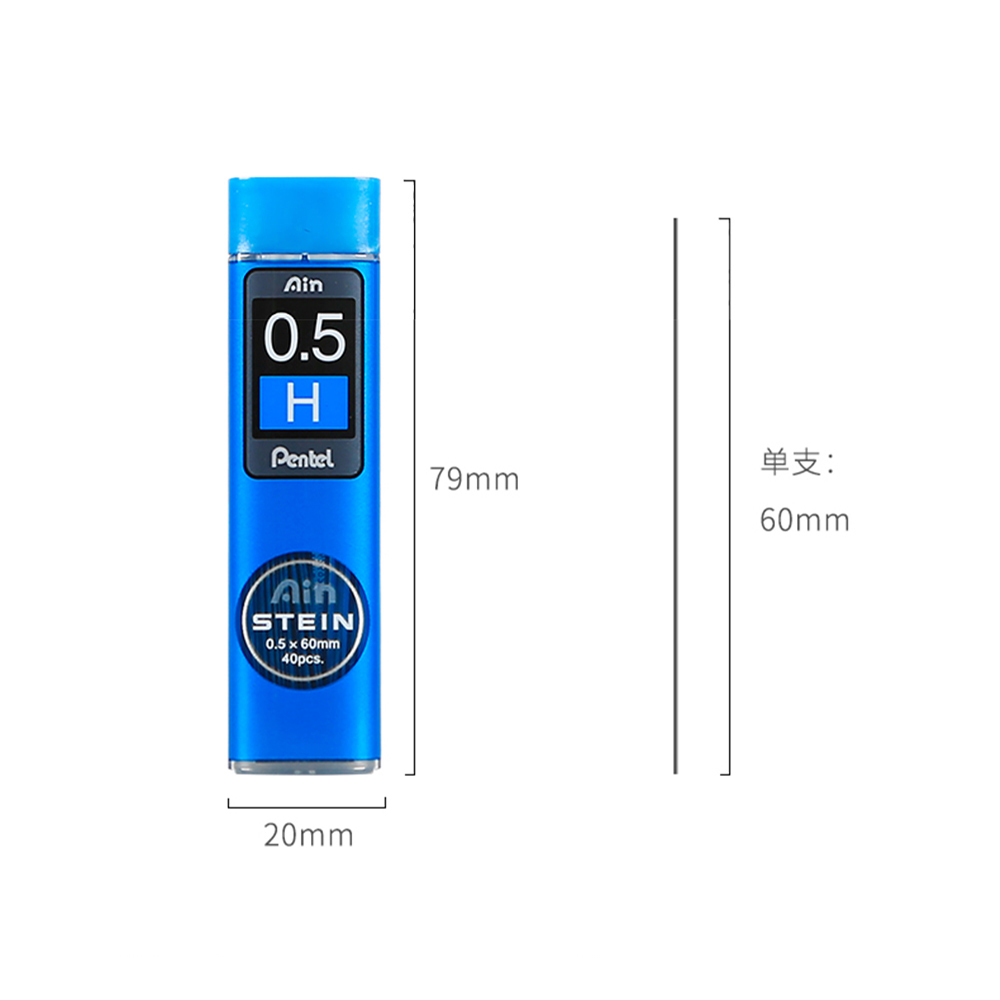 Pentel – noyau de crayon mécanique C275, extrêmement fin HB/2B, résine noire, noyau de plomb STEIN 0.3/0.5/0.7/0.9mm, fournitures de papeterie, 1 pièce