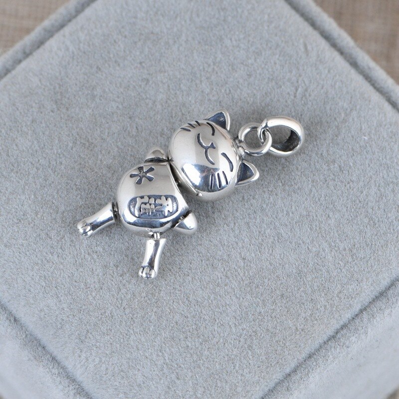 V.YA-Colgante Vintage de actividad para mujer, de Plata de Ley 925, colgante bonito, collar de Simple, joyería fina,