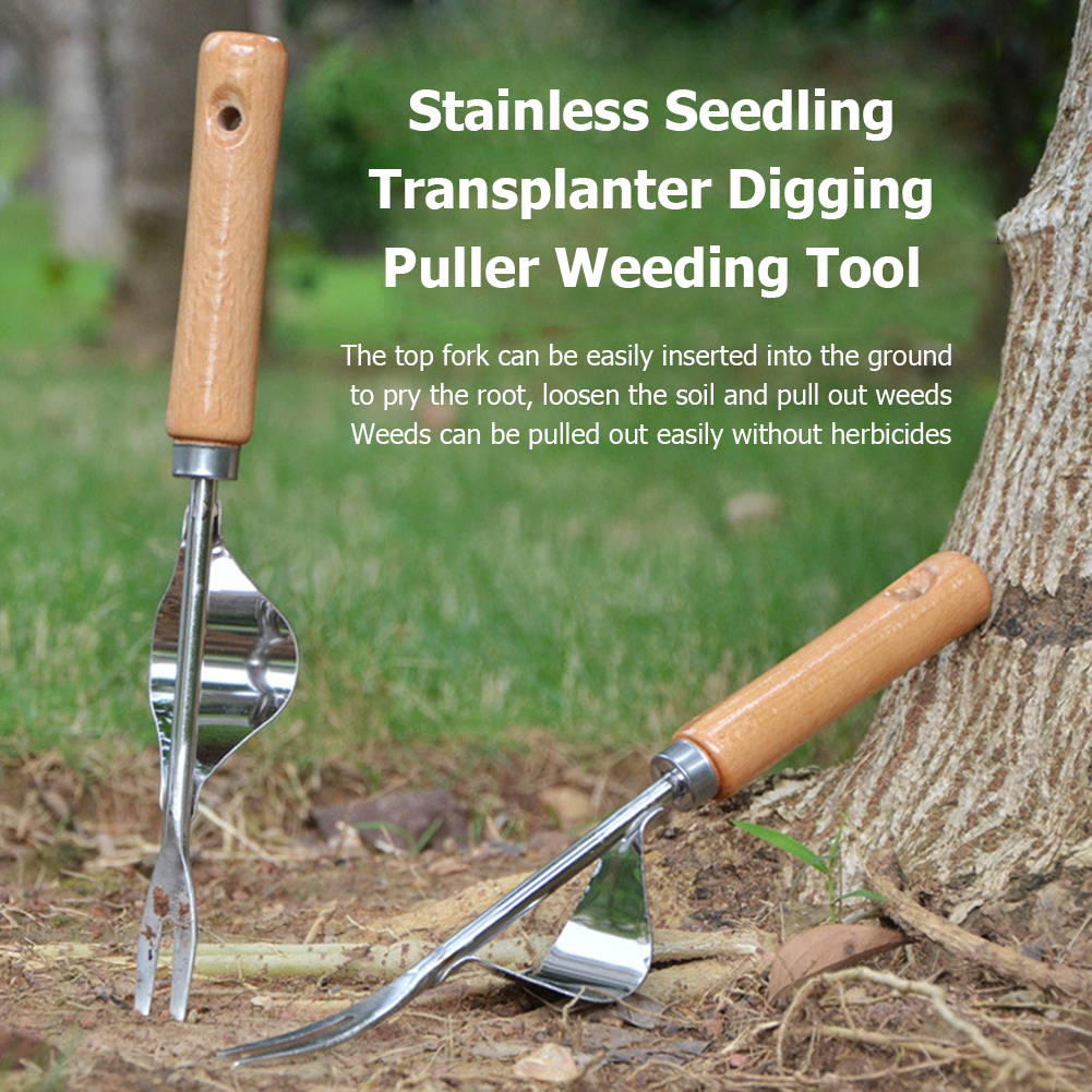 Pratique pratique en acier inoxydable extracteur de terres agricoles multifonctionnel pissenlit manuel creuser pelouse désherbeur outil de jardin
