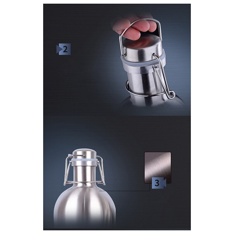 304 Stainless Steel Beer Pot Beer Barrel Swing Insulated Beer Bottle