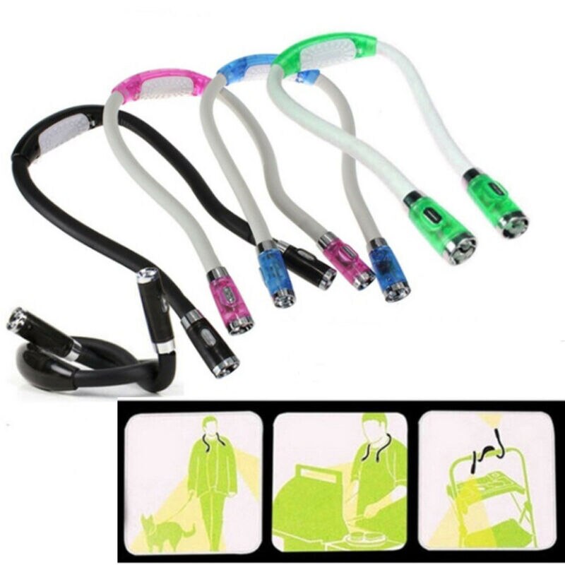 Led Neck Light Portable Huglight Hands Free Led Flexible Light Over Neck Book Reading Lamp Led Hanging Neck Light